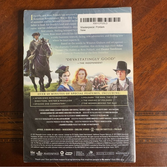 Poldark Television Show Seasons 1, 2, and 4 DVD Sets - Picture 6 of 7